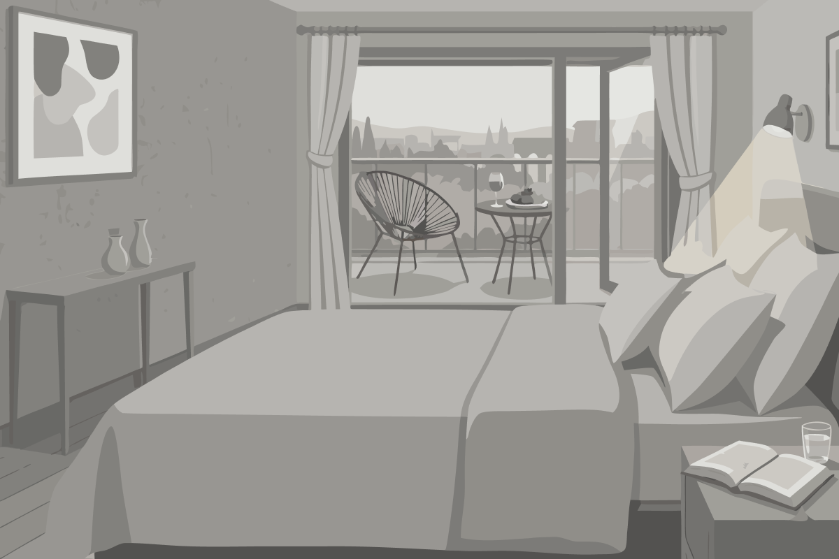 Chambre Triple - Vue sur Ville